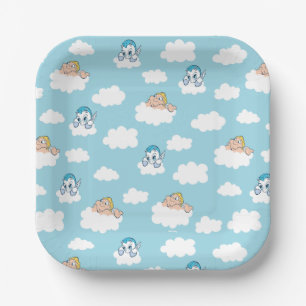 Baby Hercules and Pegasus Cloud Pattern Paper Plat Plates