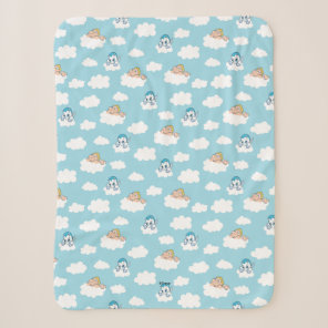 Baby Hercules and Pegasus Cloud Pattern Sherpa Bla Blanket
