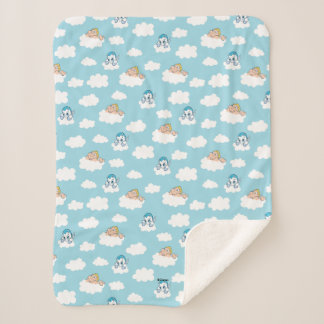 Baby Hercules and Pegasus Cloud Pattern Sherpa Bla Blanket