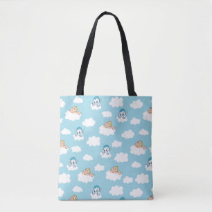 Baby Hercules and Pegasus Cloud Pattern Tote Bag