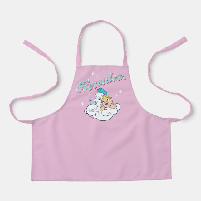 Baby Hercules and Pegasus on a Cloud Apron (Front)