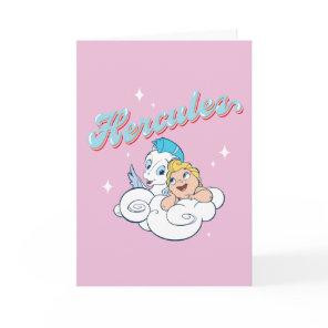 Baby Hercules and Pegasus on a Cloud Card