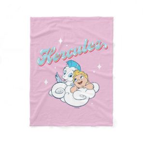 Baby Hercules and Pegasus on a Cloud Fleece Blanke Blanket