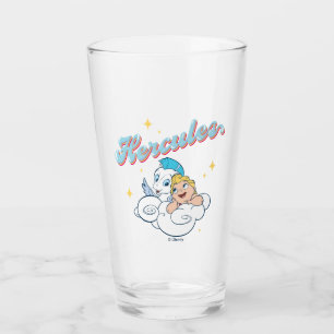 Baby Hercules and Pegasus on a Cloud Glass