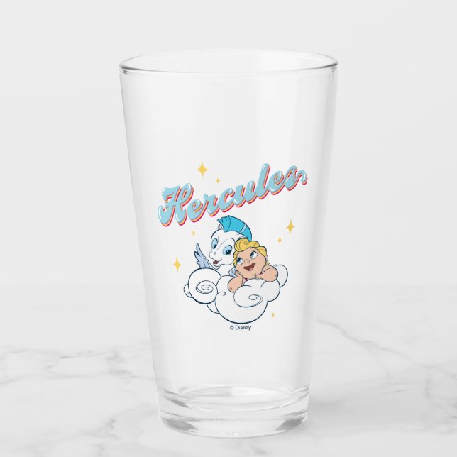 Baby Hercules and Pegasus on a Cloud Glass (Front)