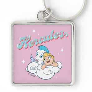 Baby Hercules and Pegasus on a Cloud Keychain