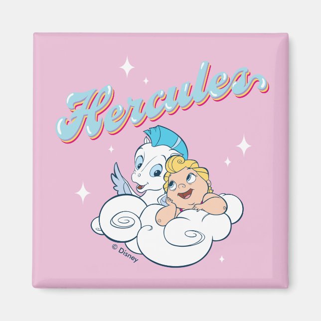 Baby Hercules and Pegasus on a Cloud Magnet (Front)