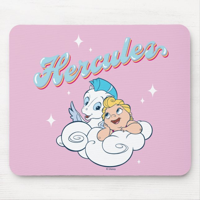 Baby Hercules and Pegasus on a Cloud Mouse Pad (Front)