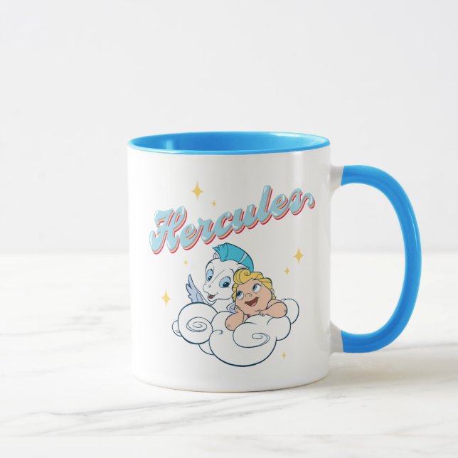 Baby Hercules and Pegasus on a Cloud Mug (Right)