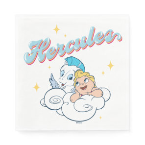 Baby Hercules and Pegasus on a Cloud Napkins