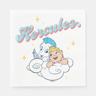 Baby Hercules and Pegasus on a Cloud Napkins