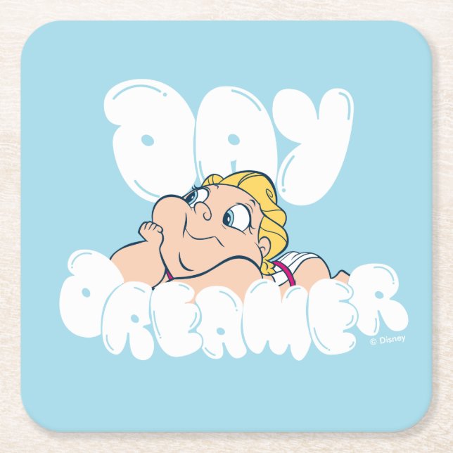 Baby Hercules - Day Dreamer Square Paper Coaster (Front)