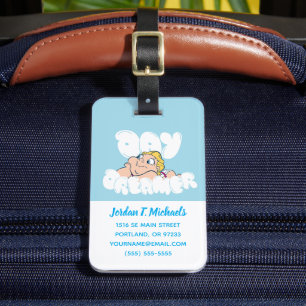 Baby Hercules - Day Dreamer Square Sticker Luggage Tag