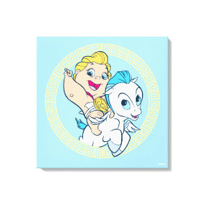 Baby Hercules Riding Pegasus Canvas Print