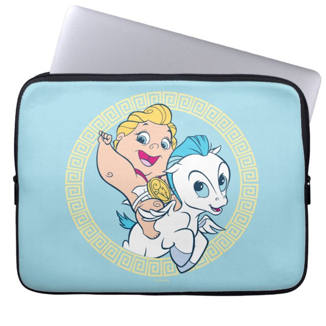 Baby Hercules Riding Pegasus Laptop Sleeve (Front)