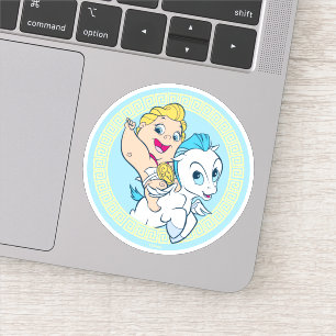 Baby Hercules Riding Pegasus Sticker