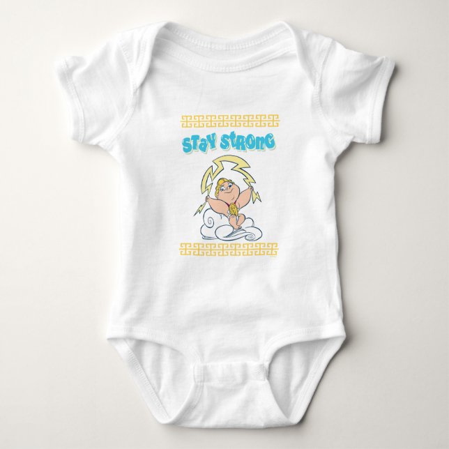 Baby Hercules - Stay Strong Baby Bodysuit (Front)