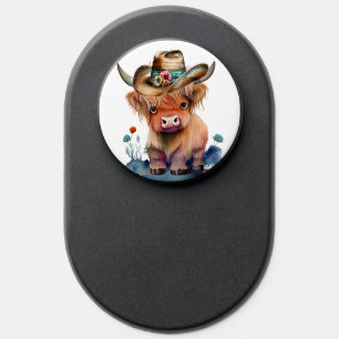 Baby Highland Cow PopSocket