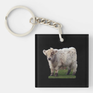 Baby Highland "Moo" Cow Keychain
