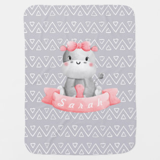 Baby hippo  blanket