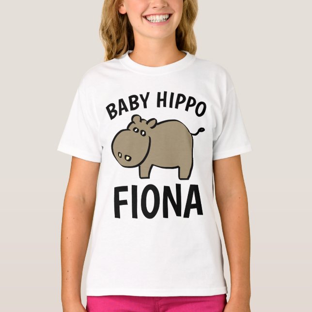 BABY HIPPO FIONA Cute Kids T-shirts (Front)