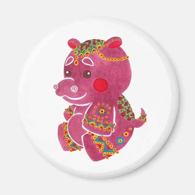Baby Hippo Magnet (Front)