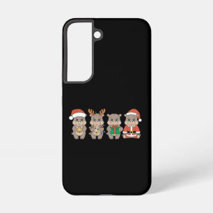 Baby Hippo Moo Deng Christmas Samsung Galaxy S22 Case