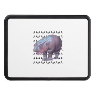Baby Hippo Moo Deng Tank Top Hitch Cover