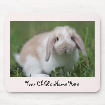 Baby Holland Lop Bunny Mouse Pad by oinkpix at Zazzle