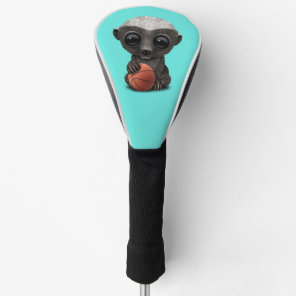 Baby Honey Badger Playing With Basketball Golf Head Cover