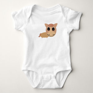 Baby horse baby bodysuit