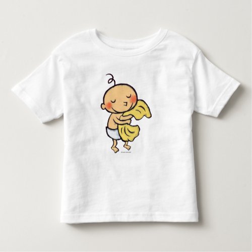 Baby Hugging Soft Yellow Blanket Toddler T_shirt