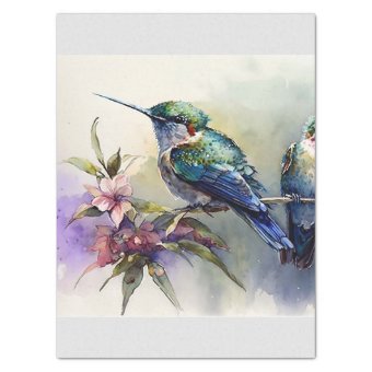 Baby Hummingbirds Tissue Paper | Zazzle