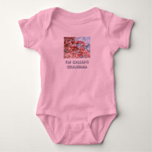 Baby humor I'm Calling Grandma Floral