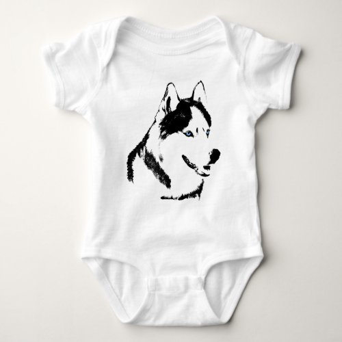 Baby Husky Creeper Sled Dog Baby Gifts