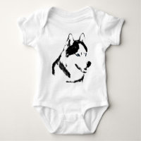Baby Husky Creeper Sled Dog Baby Husky Gift