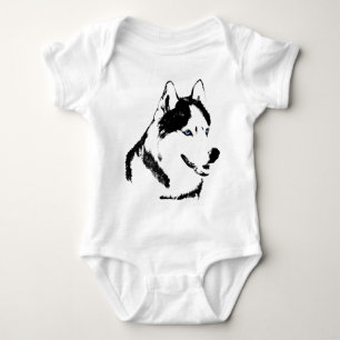 Baby Husky Creeper Sled Dog Baby Husky Gift