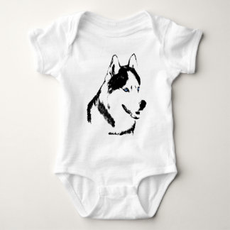 Baby Husky Creeper Sled Dog Baby Husky Gift