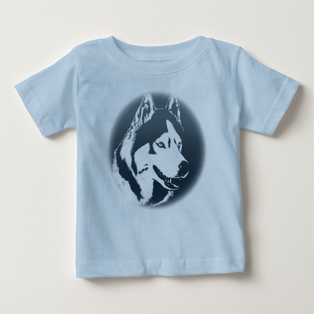 Baby Husky Romper Siberian Husky Puppy Romper (Front)