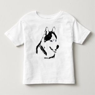Baby Husky Shirt Sled Dog Toddler Husky T-shirts