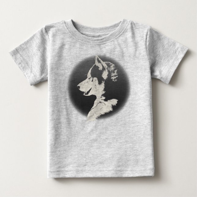 Baby Husky Shirt Toddler Sled Dog Husky Shirts (Front)