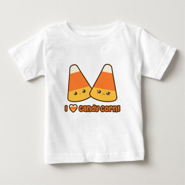Baby - I Heart Candy Corn T-Shirt (Front)