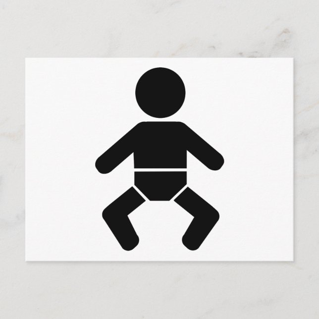 Baby icon postcard (Front)