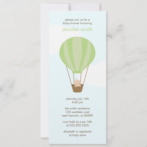 Baby in a Balloon Invites