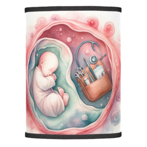 Baby in a Mothers Womb Lamp Shade