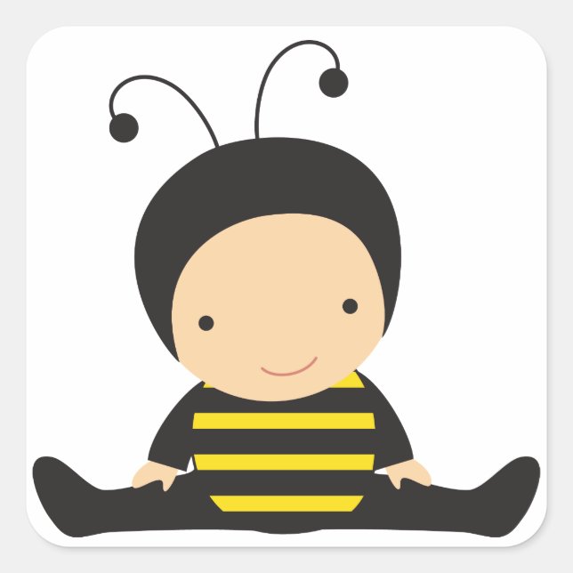 Baby in Bee Costume Sticker (Front)