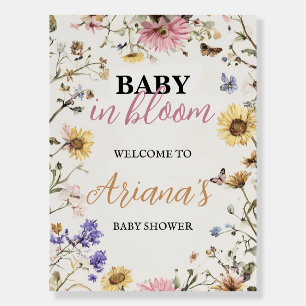Baby in Bloom 18x24 Baby Shower Welcome Sign