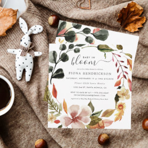 Baby in Bloom Autumn Florals Baby Shower