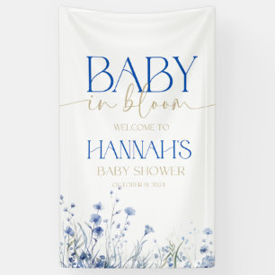Baby in Bloom baby shower banner