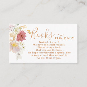 Baby in Bloom Baby Shower Books for Baby Card